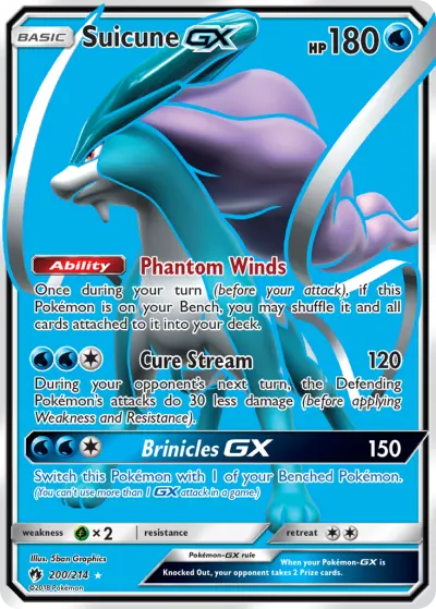 Suicune-GX 200/214 Ultra Rare from Lost Thunder