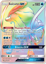 Suicune-GX 220/214 Rainbow Rare from Lost Thunder