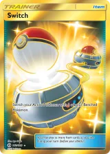 Switch 160/149 Secret Rare from Sun & Moon Base
