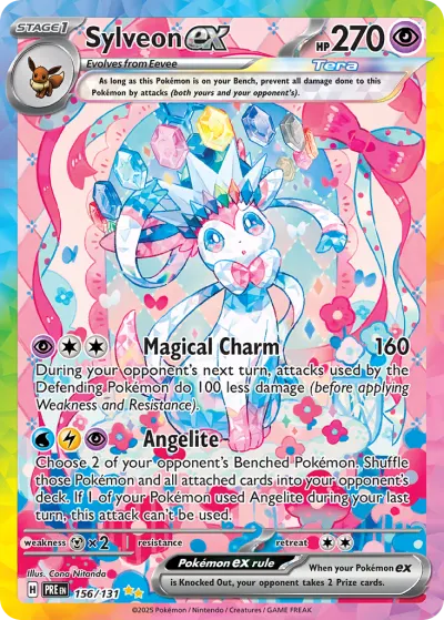 Sylveon ex 156/131 Special Illustration Rare from Prismatic Evolutions