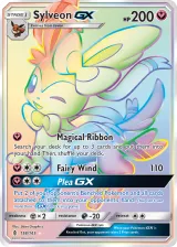 Sylveon-GX 158/145 Rainbow Rare from Guardians Rising