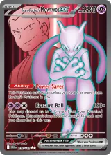 Team Rocket's Mewtwo ex 213/182 Ultra Rare from Destined Rivals