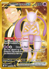 Team Rocket's Mewtwo ex 240/182 Hyper Rare from Destined Rivals
