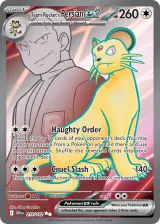 Team Rocket's Persian ex 219/182 Ultra Rare from Destined Rivals