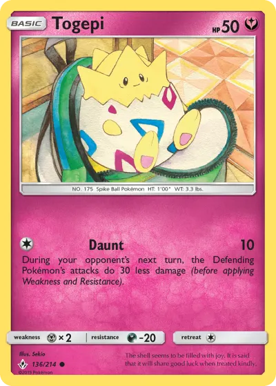 Togepi 136/214 Common from Unbroken Bonds