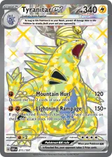 Tyranitar ex 211/197 Ultra Rare from Obsidian Flames