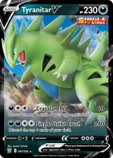 Tyranitar V 097/163 Rare Holo V from Battle Styles