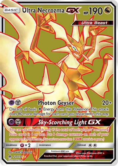 Ultra Necrozma-GX 127/131 Ultra Rare from Forbidden Light
