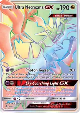 Ultra Necrozma-GX 140/131 Rainbow Rare from Forbidden Light