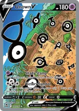 Unown V 177/195 Ultra Rare from Silver Tempest