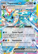 Vaporeon ex 023/131 Double Rare from Prismatic Evolutions