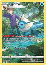 Vaporeon TG02/TG30 Trainer Gallery Rare Holo from Brilliant Stars