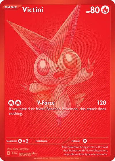 Victini 171/086 Black White Rare from Black Bolt
