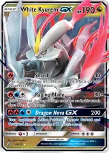 White Kyurem-GX 48/70 Rare Holo GX from Dragon Majesty