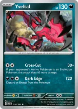 Yveltal 118/182 Rare from Paradox Rift