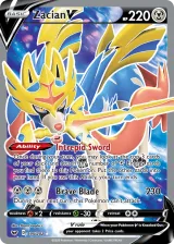 Zacian V 195/202 Ultra Rare from Sword & Shield Base