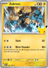 Zekrom 056/128 Rare from 30th Celebration