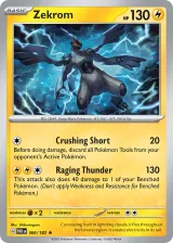 Zekrom 066/182 Rare from Paradox Rift