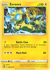 Zeraora 056/195 Rare from Silver Tempest