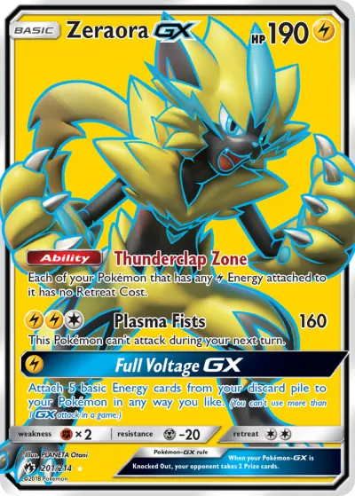 Zeraora-GX 201/214 Ultra Rare from Lost Thunder