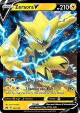 Zeraora V 053/159 Rare Holo V from Crown Zenith